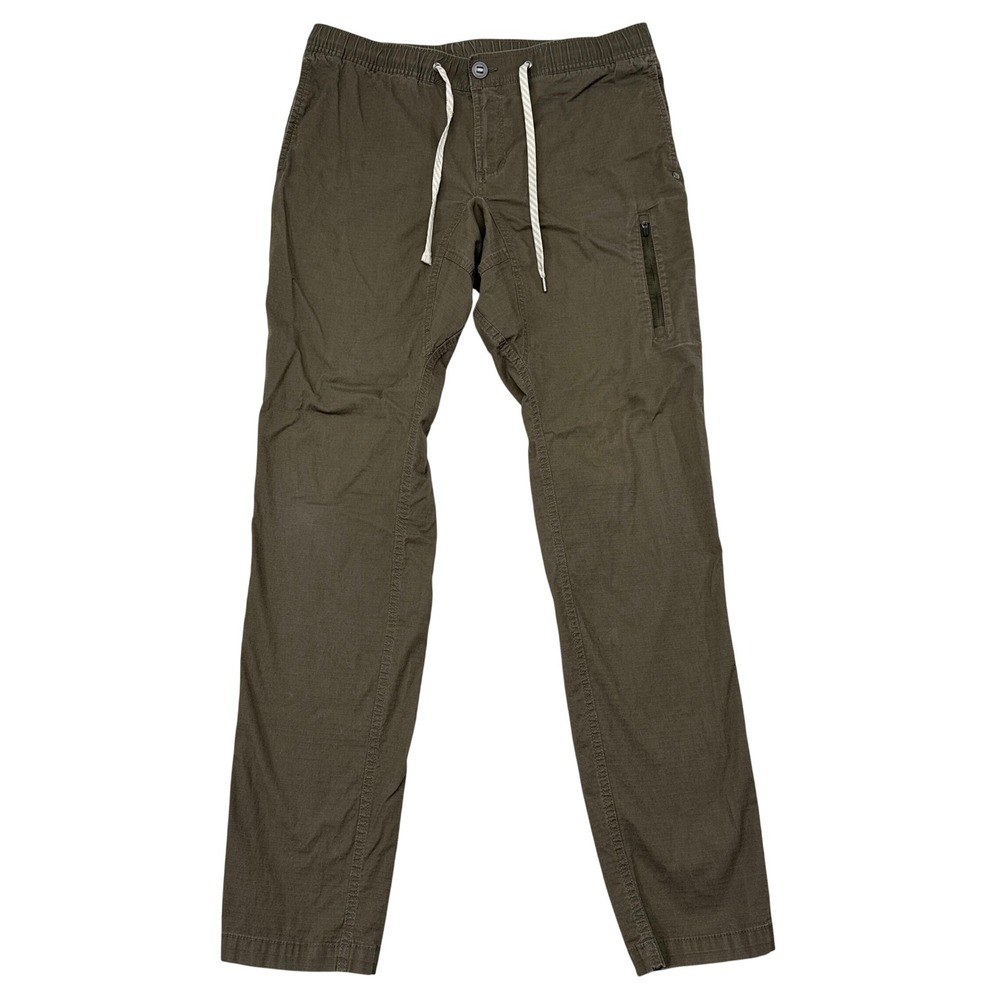 Vuori Ripstop Climber Pants Mens Size Medium Olive Green Slim Tapered Hiking